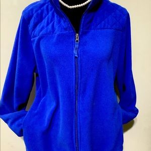 BLUE FLEECE JACKET SIZE LARGE